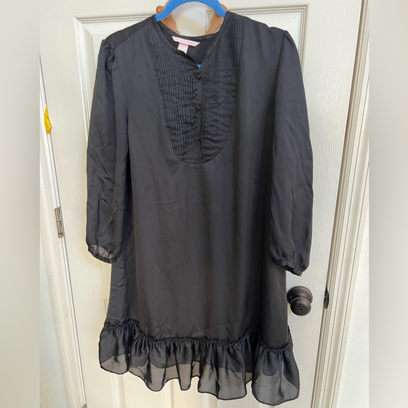 Victoria's Secret Black Night Gown, Ruffle Accent - Picture 1 of 6